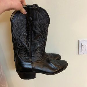 Black cowboy boots